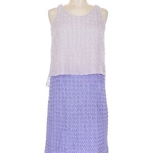 Diane Von Furstenberg DVF purple silk dress 6 small S Sleeveless Excellent RARE